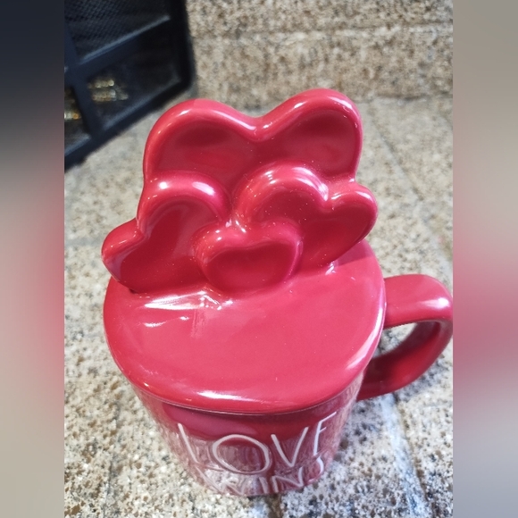 Rae Dunn Mug Love Wins With Heart Topper - Picture 10 of 15